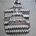 Trina Turk Drift Crochet Hooded Poncho Cover-Up Womens Size XS/S Gold/Gray/White