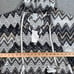 Trina Turk Drift Crochet Hooded Poncho Cover-Up Womens Size XS/S Gold/Gray/White