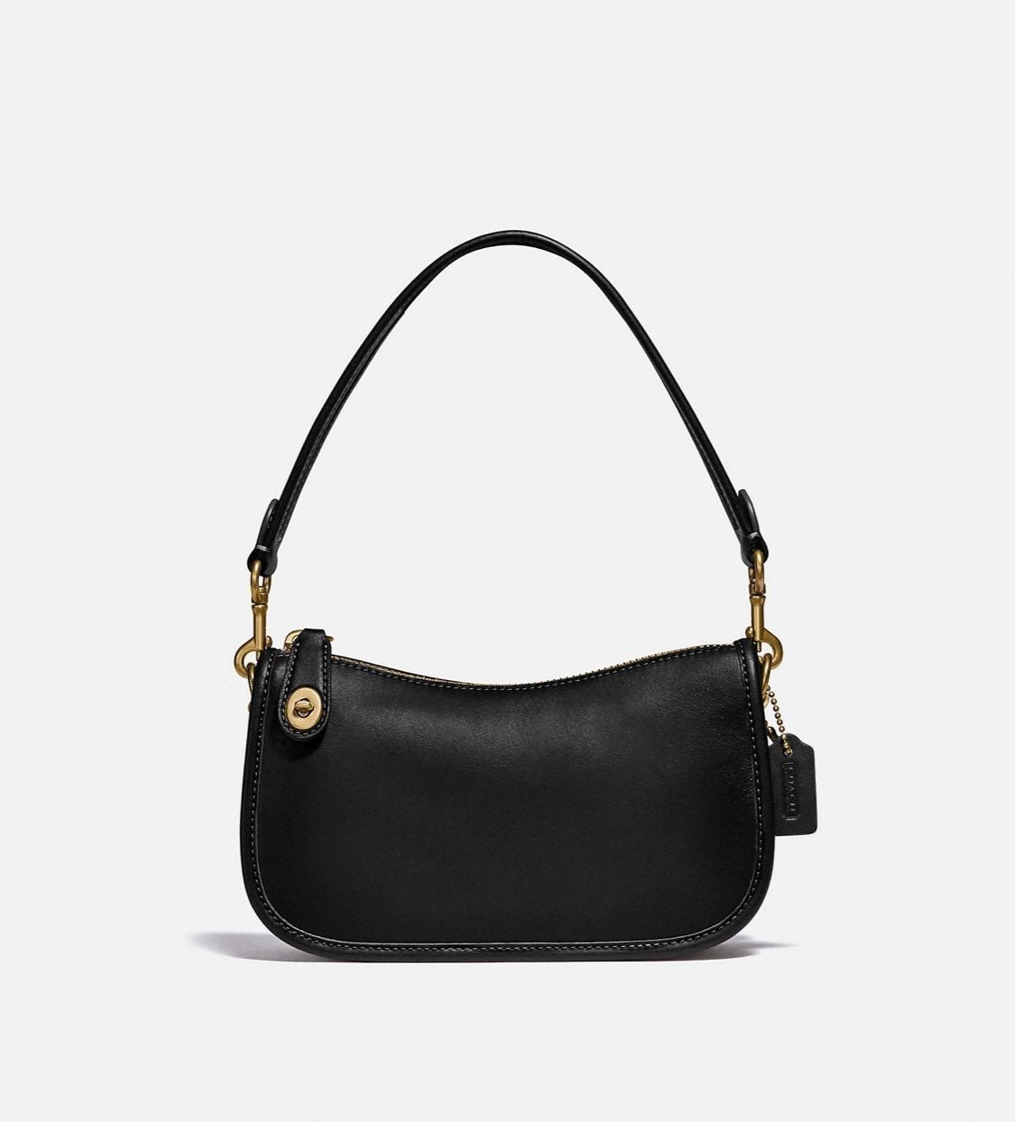 Coach Swinger 20 Glovetanned Leather Shoulder Bag - Black
