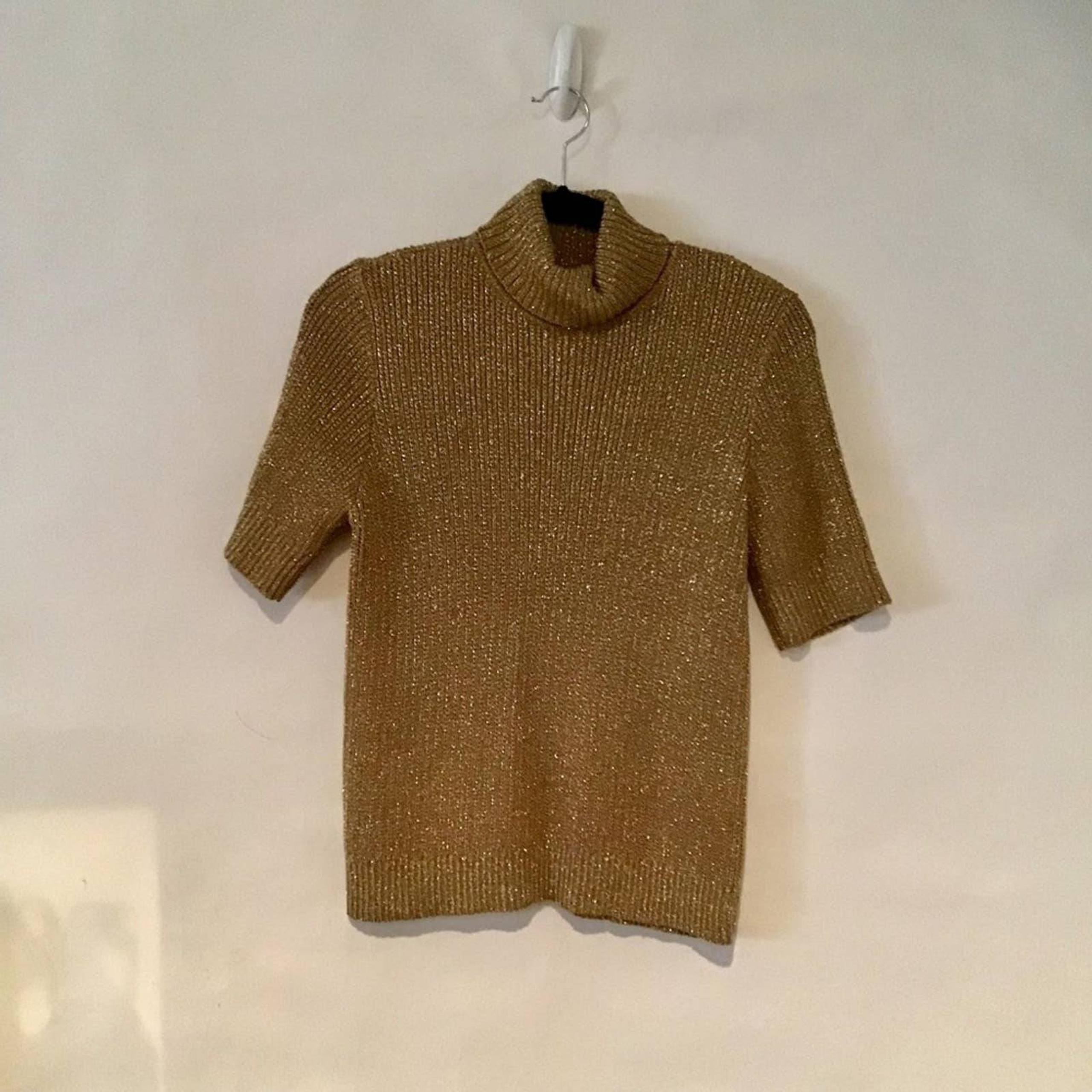 Liz Claiborne Gold Turtleneck Sweater