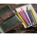 Drawing sketchbook and pencils and leather cover, valentines day gifts sketch bo