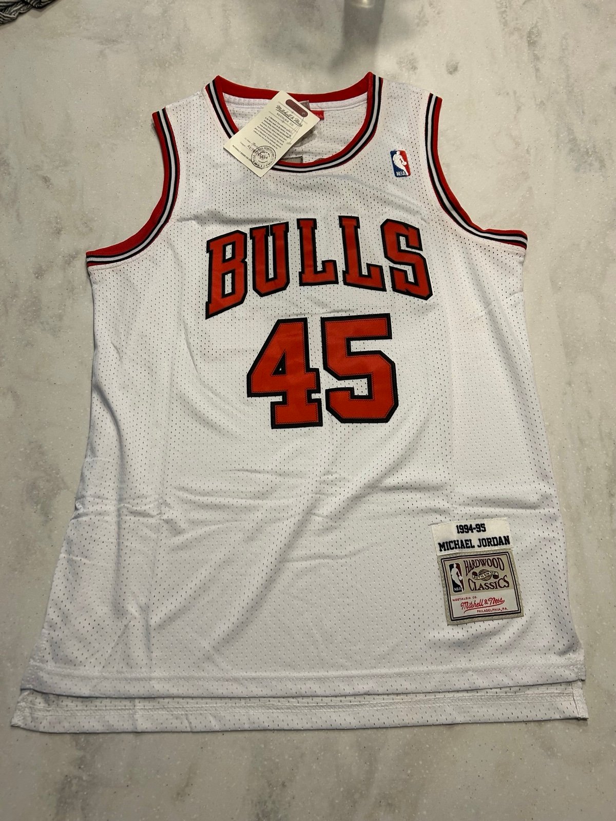Michael Jordan Large L Fast Ship USA Basketball Jersey Bulls North Carolina USA