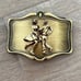 VINTAGE 1978 A H M BRASS BELT BUCKLE The Dancing Couple