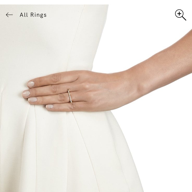 Monica Vinader Skinny Stacking Ring | Size 5