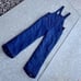 Flawed **Subello Blue Nylon Polyester Insulation Ski Snow Bib Unisex