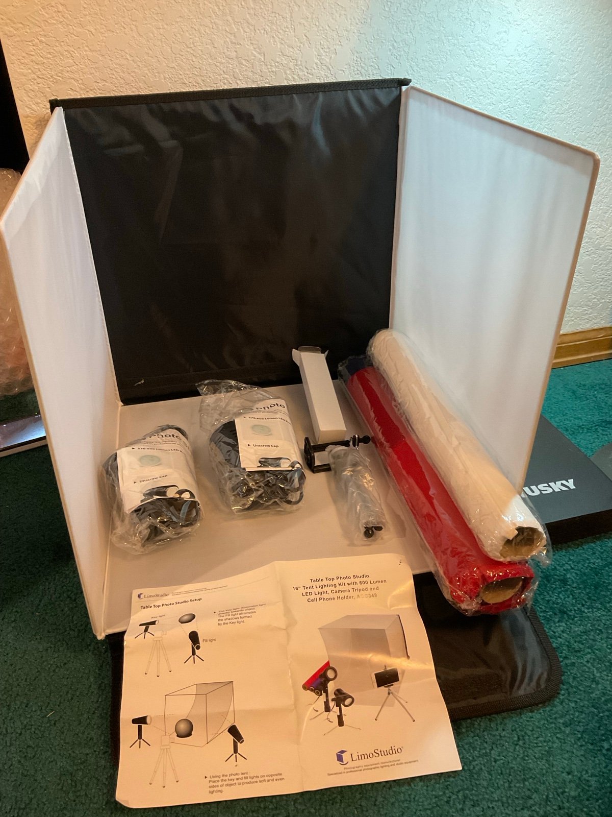 16” x 16” LimoStudio Table Top Photography Studio LED Light Box With Tripod