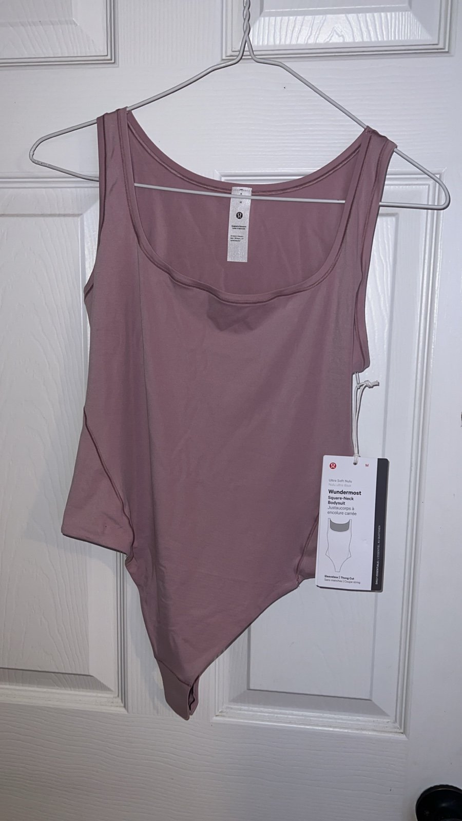 Lululemon pink bodysuit size M - NEW WITH TAGS