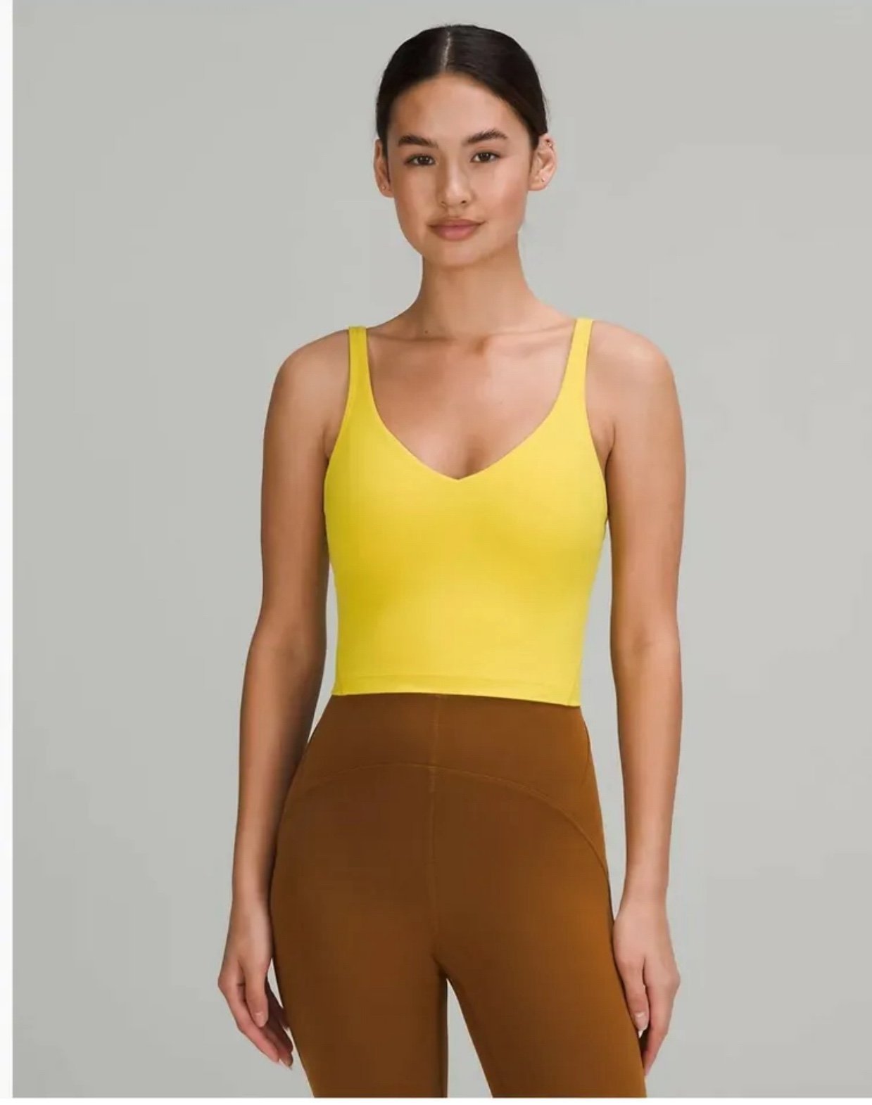 NWT Lululemon Sz 8 Align Tank Top, Waist Length, Soleil (Yellow)