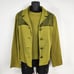 Vintage 1960s Leslie Fay Knits Chartruese Green Sleeveless Top & Jacket Set