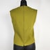 Vintage 1960s Leslie Fay Knits Chartruese Green Sleeveless Top & Jacket Set