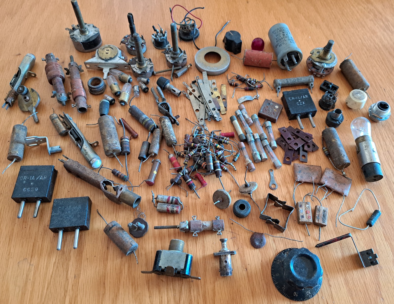 Vintage Huge Lot of HAM Radio and Electronic Parts