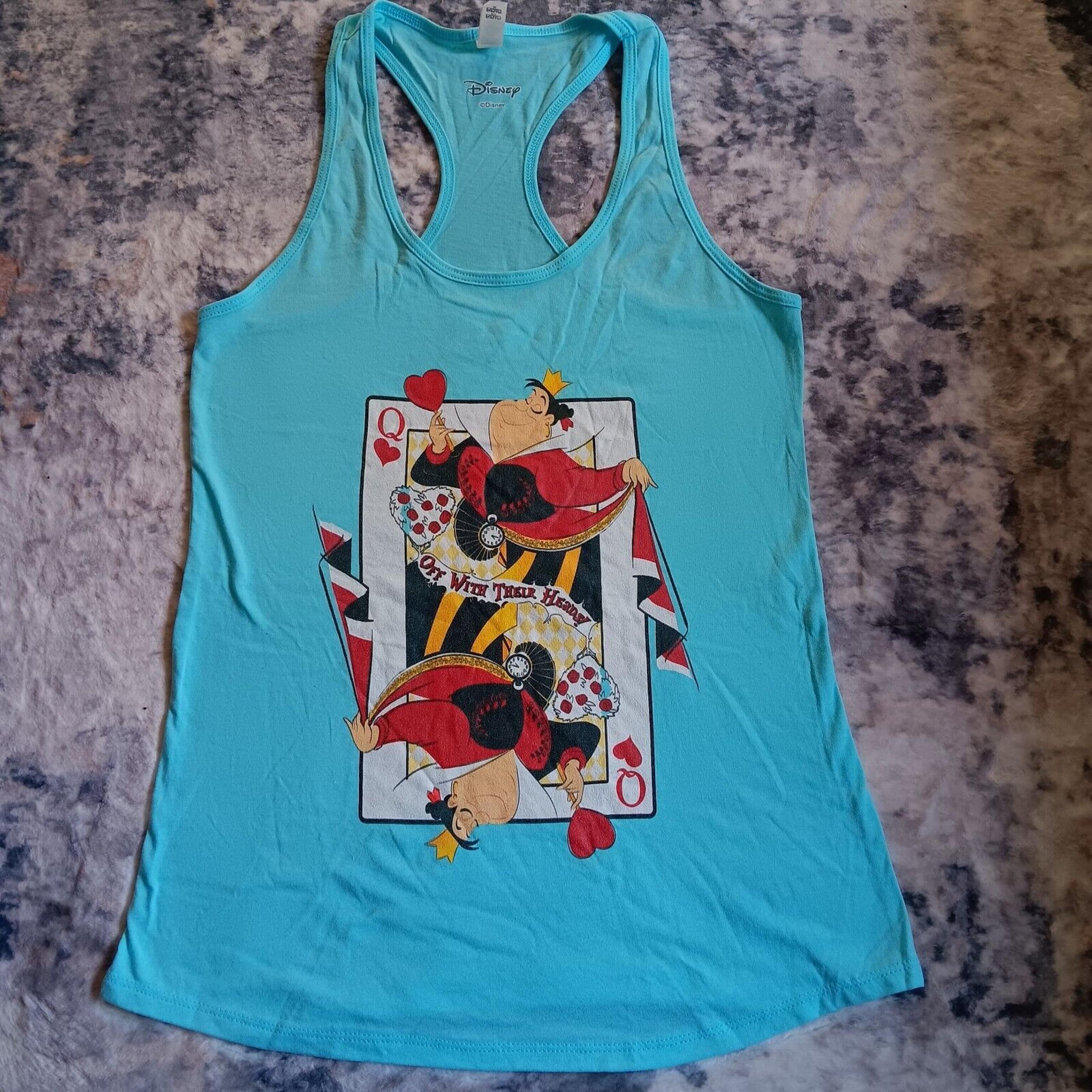 Disney Tank Alice In Wonderland Queen Of Hearts Blue Sz M (2 for 1 DEAL)