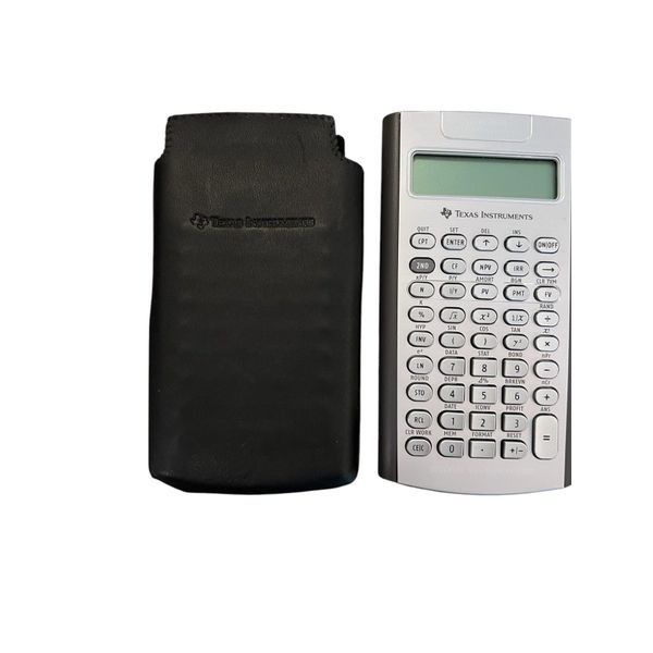 Texas Instruments BA ll plus professional financial calculator.