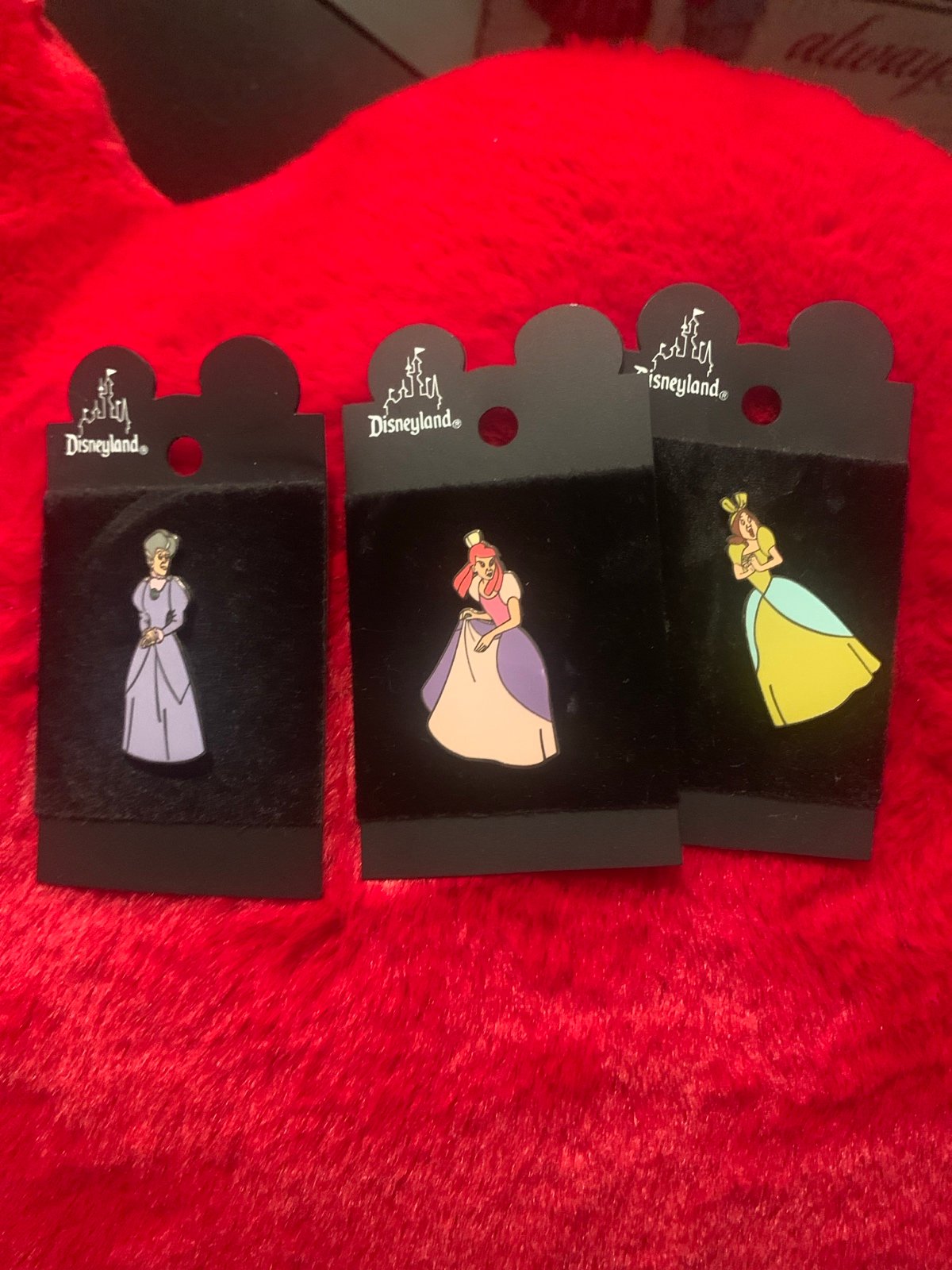 DL Cinderella Evil Step Mother Lady Tremaine Step Sisters Anastasia Drizella Pin