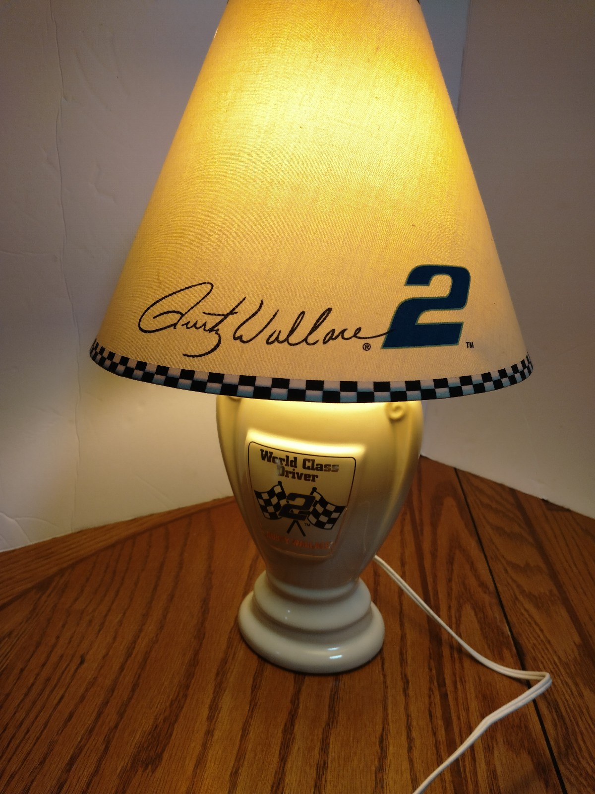 World Class Driver Rusty Wallace table lamp