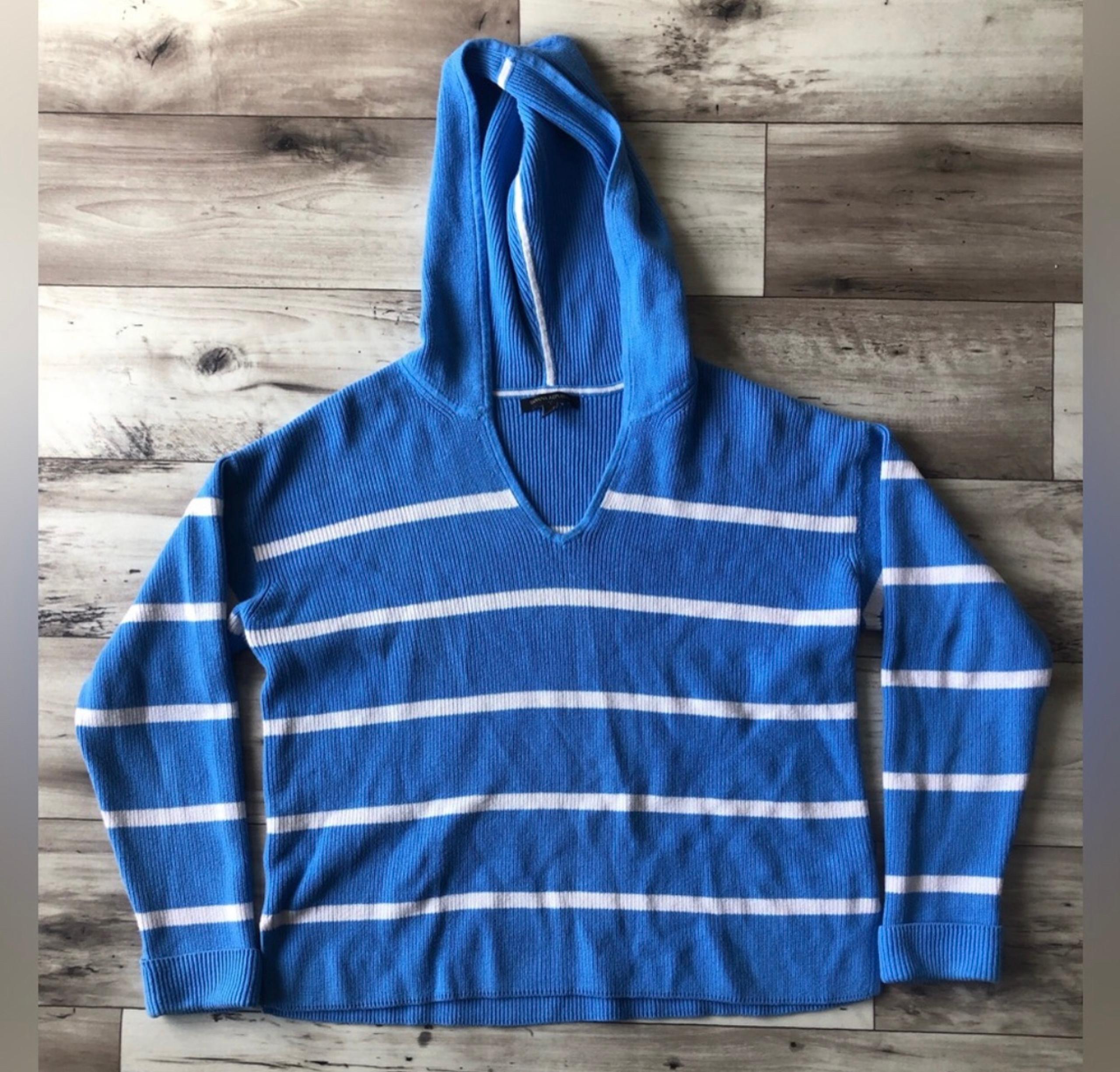 Banana Republic Striped Hoodie Sweater Size L