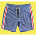 Faherty Boardshorts Mens 33 Classic Swim Trunks Stripe 70s Surf Drawstring Beach
