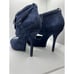 Vintage YSL Navy Blue Suede Stilettos
