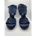 Vintage YSL Navy Blue Suede Stilettos