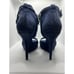 Vintage YSL Navy Blue Suede Stilettos