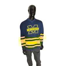 Vintage Team Baja University of Michigan Wolverines Hockey Style T-Shirt Large