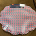 Nautica Set Of 4 Americana Placemats Red White Blue Reversible Quilted New