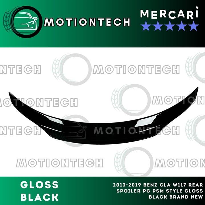 For 2013-2019 BenZ CLA W117 Rear Spoiler PG PSM Style Gloss Black Brand New
