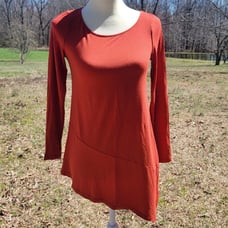 Eileen Fisher XS red long sleeve top