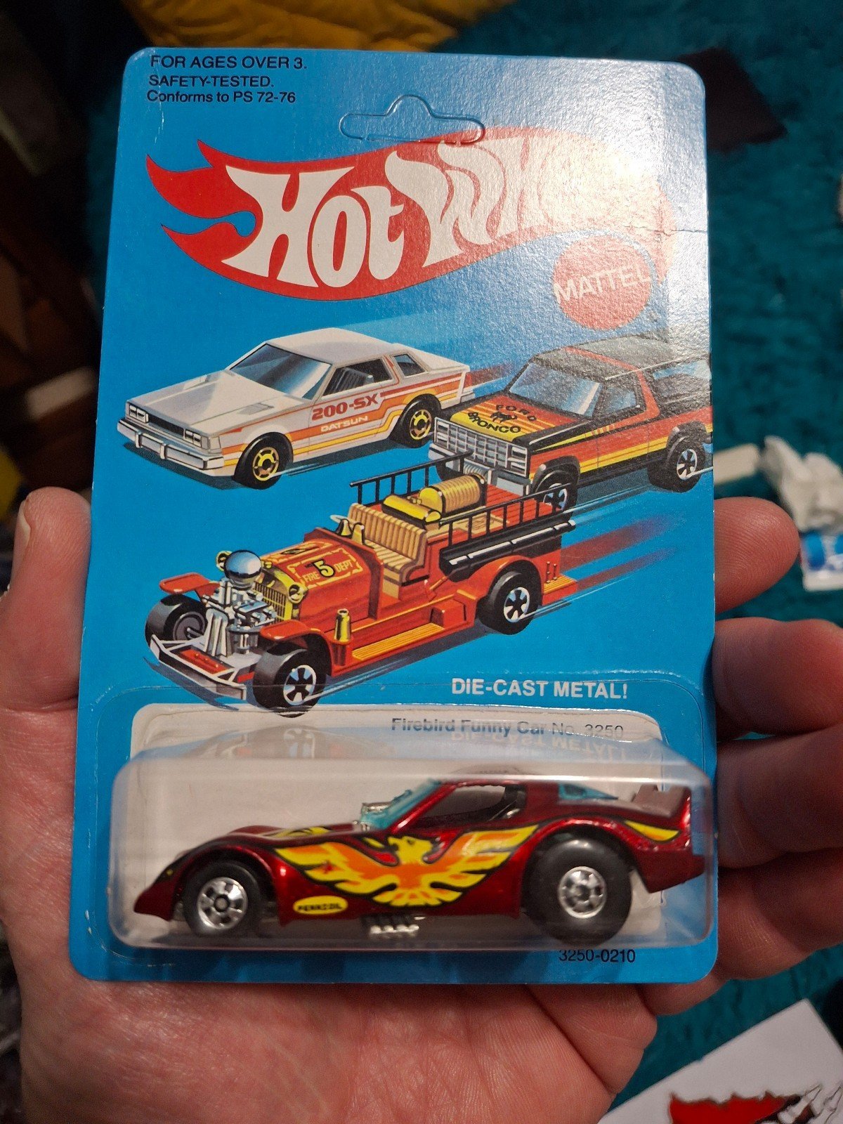 1981 / 82 Hot Wheels Unpunched Card. Firebird Funny
