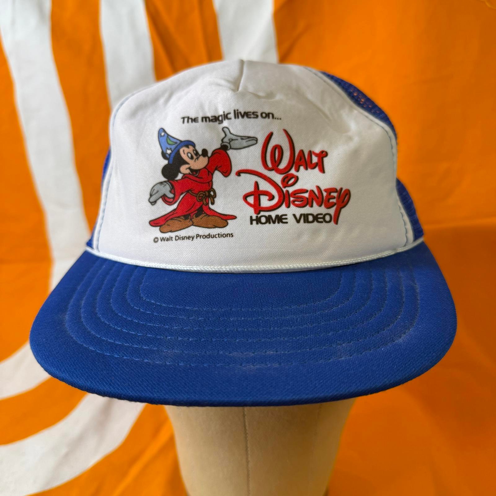 Vintage Walt Disney Home Video Youth Baseball Hat Mickey Mouse VHS Betamax