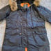 Alpha Industries Black Size XL Parka - **NEEDS NEW ZIPPER**