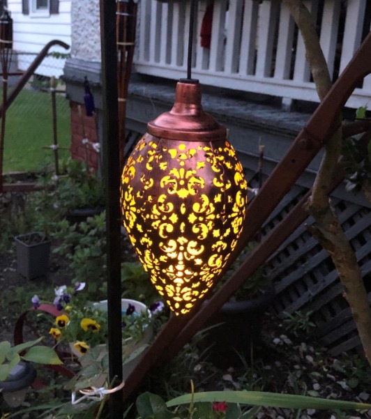 Hanging Solar Lights, Solar Lantern LED Moroccan Garden Lights