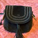Chloe Hudson Bag Black Suede Tassel Bohemian