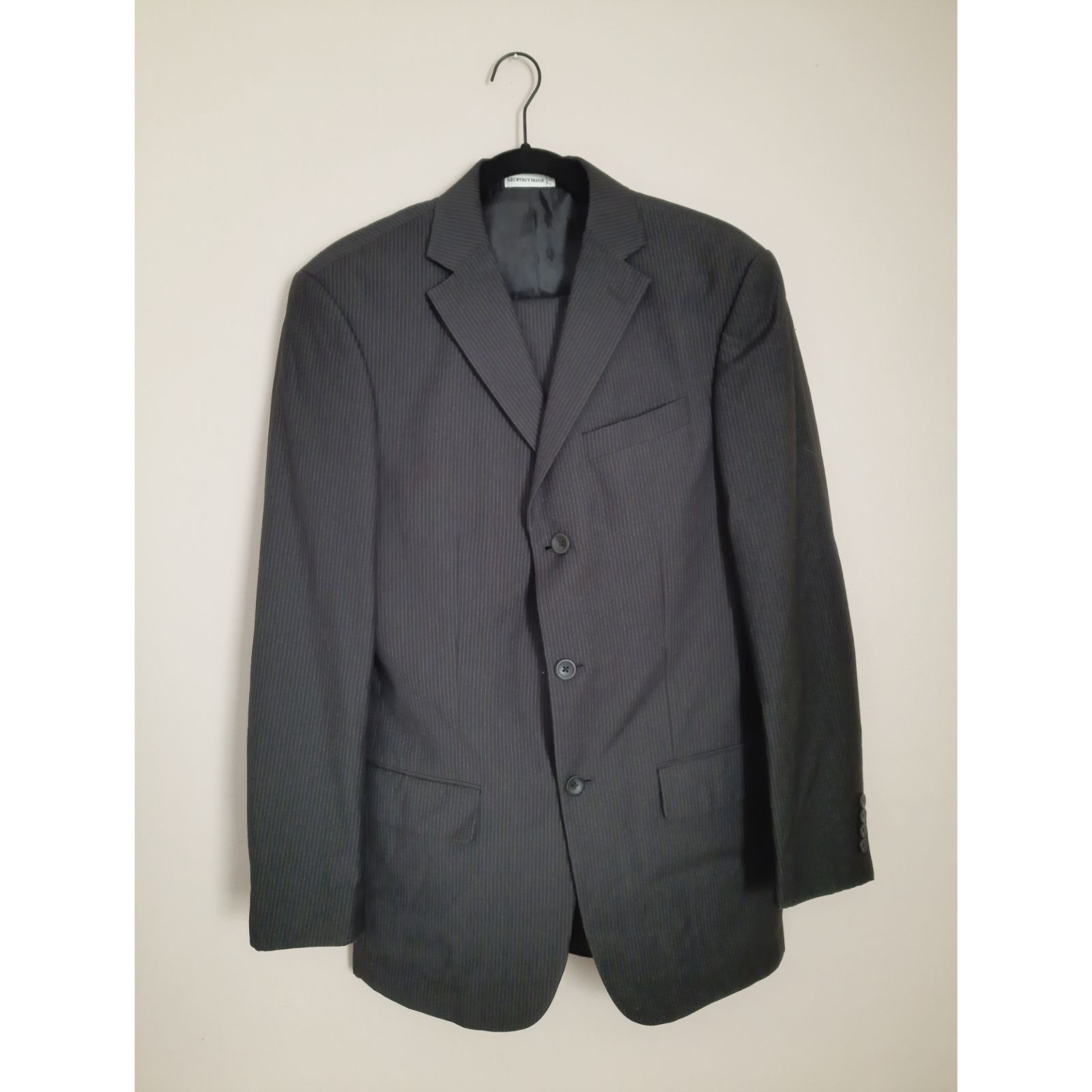 Geoffrey Beene 3-Button Pinstripe Suit