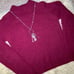 Tibi Darkcurrant Cozette Alpaca Wool Blend Ruby Red Sweater READ Women’s Large