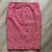 NWT J.Crew Wool Tweed Pink White A-Line Pencil Skirt Office Business Size 6