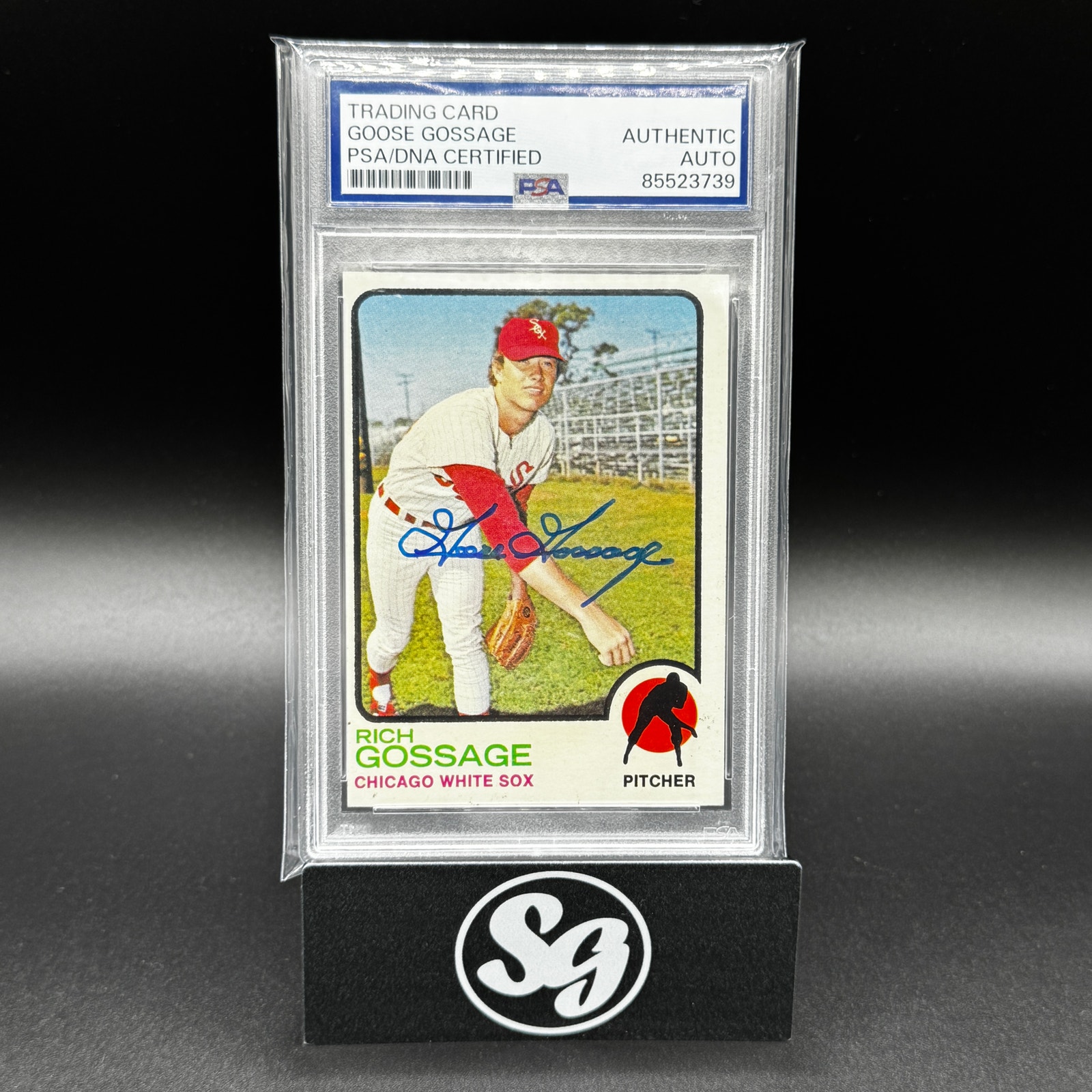 RICH "GOOSE" GOSSAGE Autograph 1973 Topps Rookie Card RC HOF Yankees Pitcher