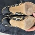 Giuseppe Zanotti Leopard Print Canvas Peep Toe Pumps 37.5 w/ dustbag