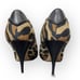 Giuseppe Zanotti Leopard Print Canvas Peep Toe Pumps 37.5 w/ dustbag