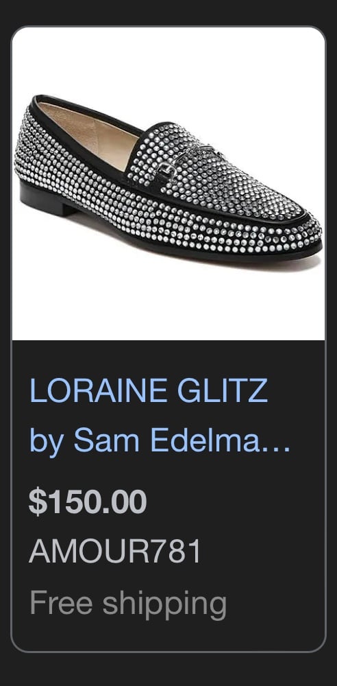 Sam Edelman Loraine - Glitz Loafers (Brand New) - Size 7
