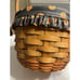 Longaberger Pumpkin Fall Stem Lid Basket Jack O' Lantern Liner Protector Combo
