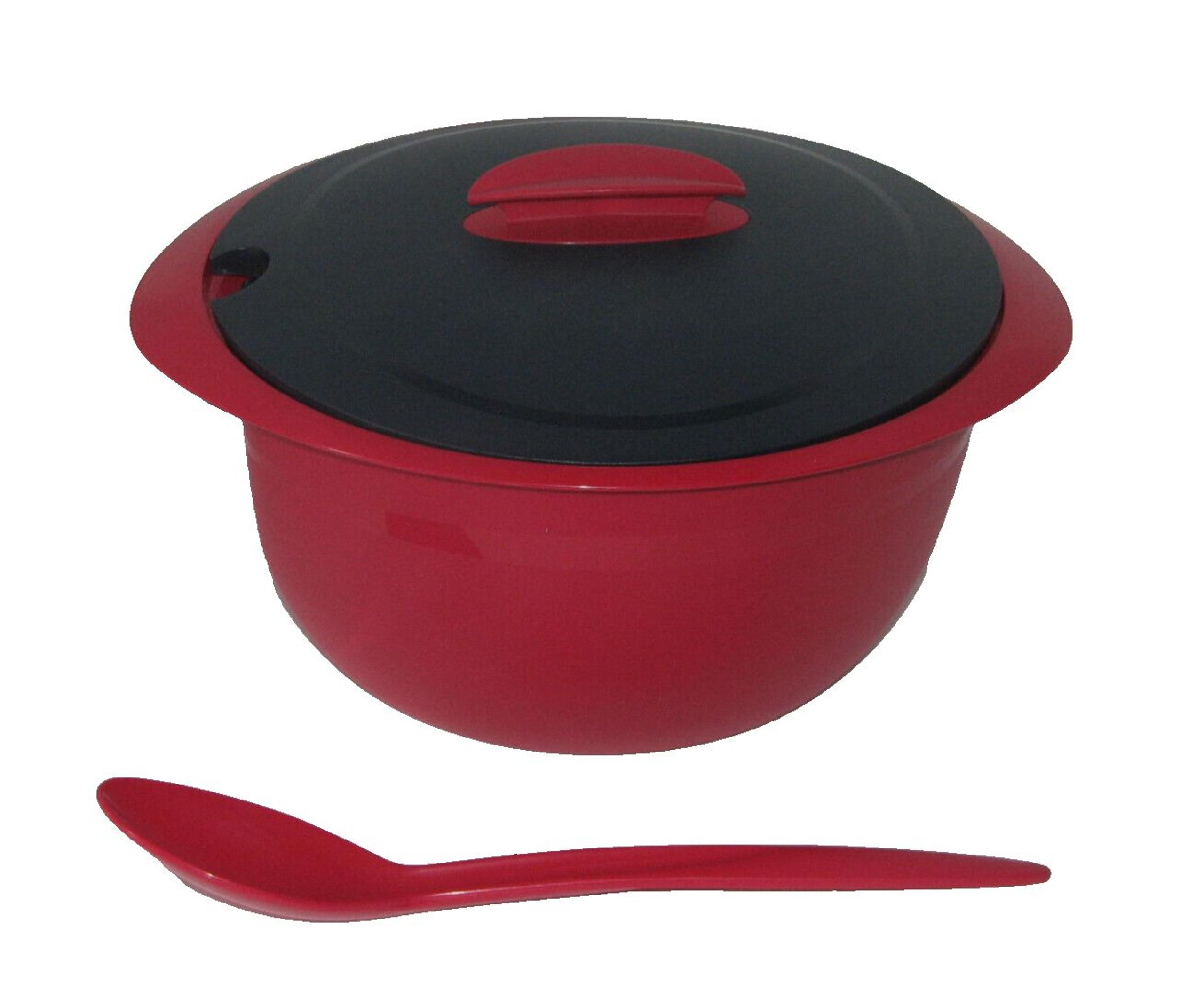 Tupperware Microwave Heat Serve Store Bowl & Serving Spoon