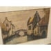 Houses at the Banks of the River, Original Etching by Caltier NYC USA
