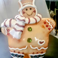 Rare! VINTAGE! 90s Gingerbread Man Cookie Jar.