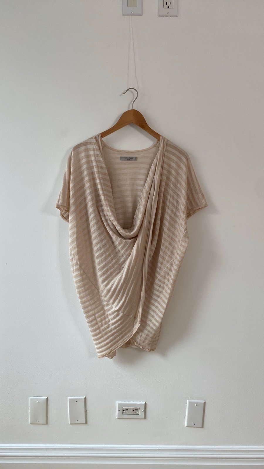 All Saints tunic wrap top