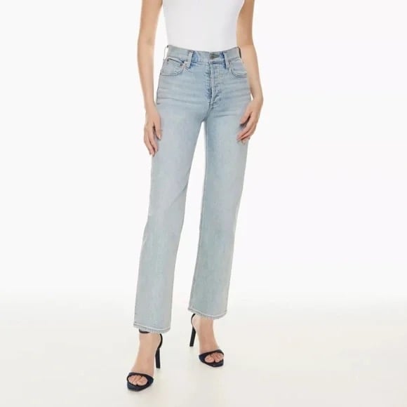 Aritzia The Arlo High Rise Straight Jeans Sz 28