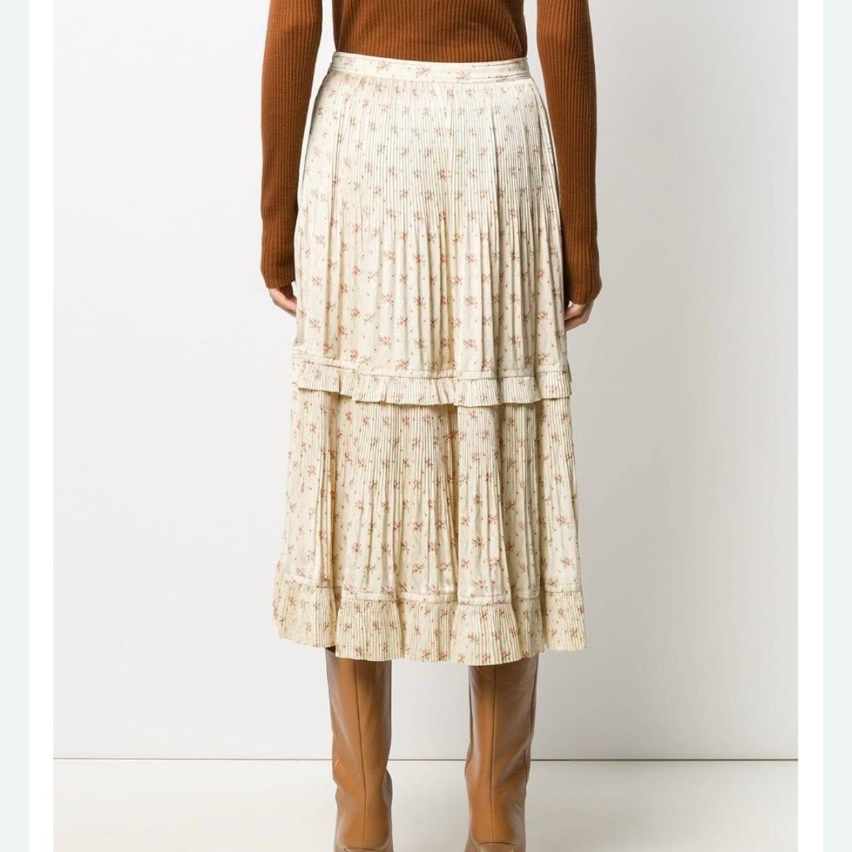 Ralph Lauren Jaclyn Floral Pleated Skirt