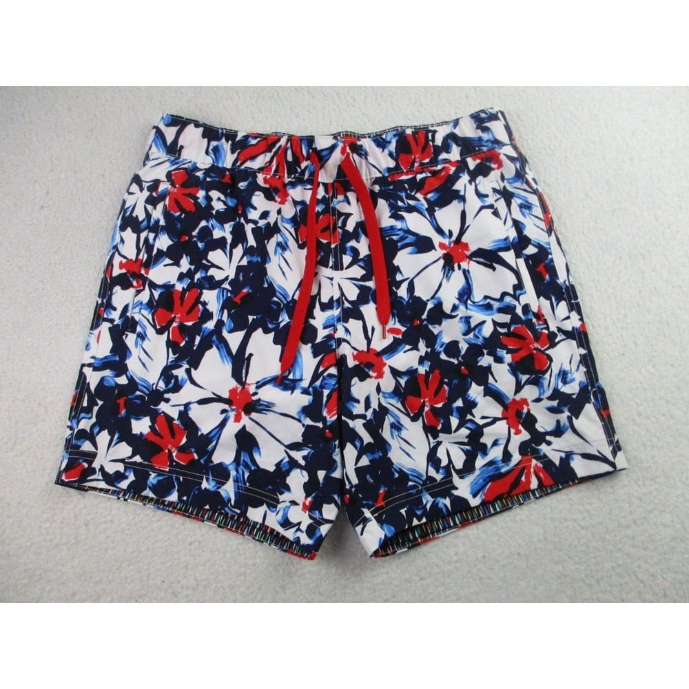Robert Graham Board Shorts Mens Medium Classic Fit Swim Trunks Geometric Floral