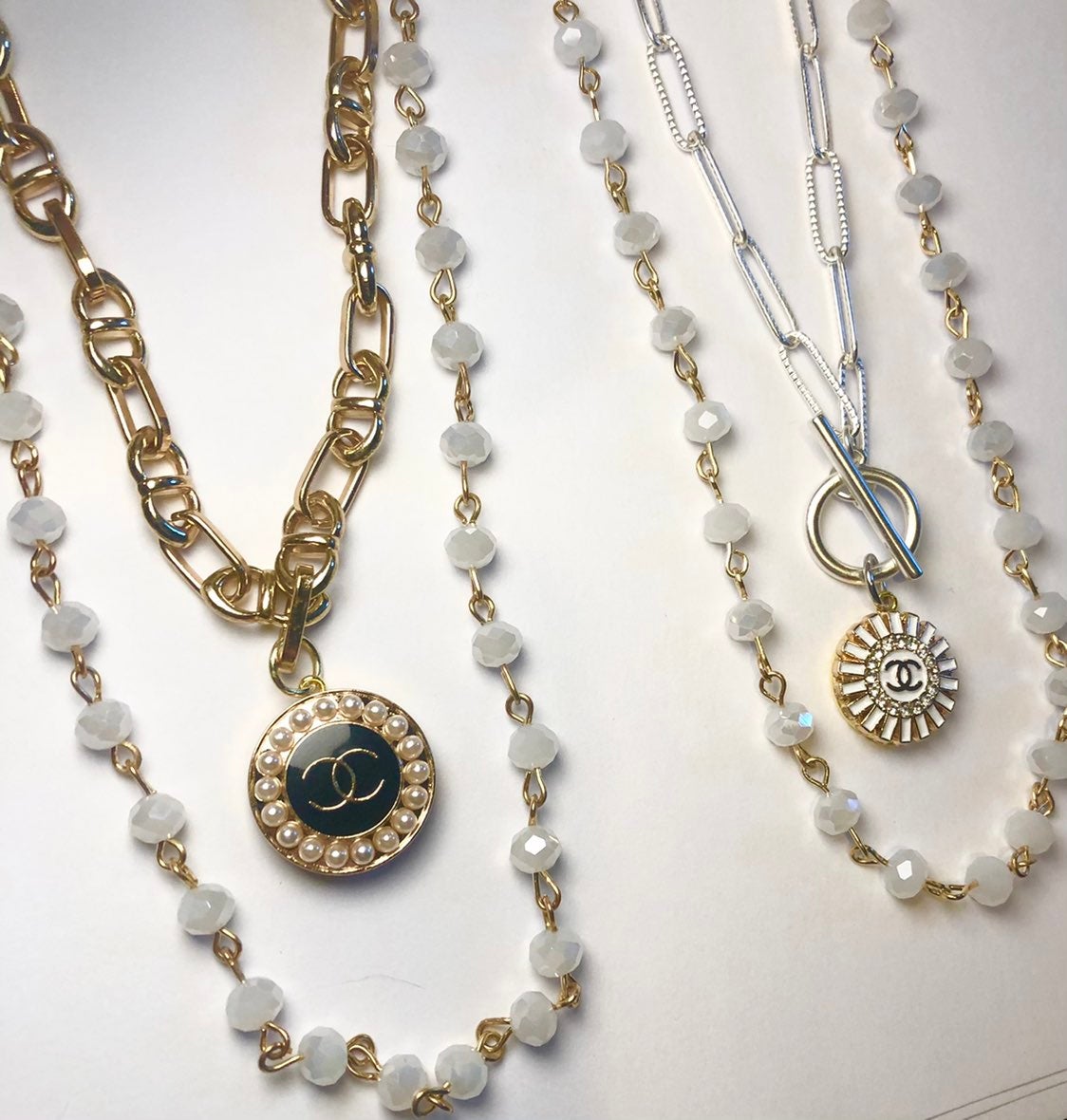 Gold Link & Chain Necklace