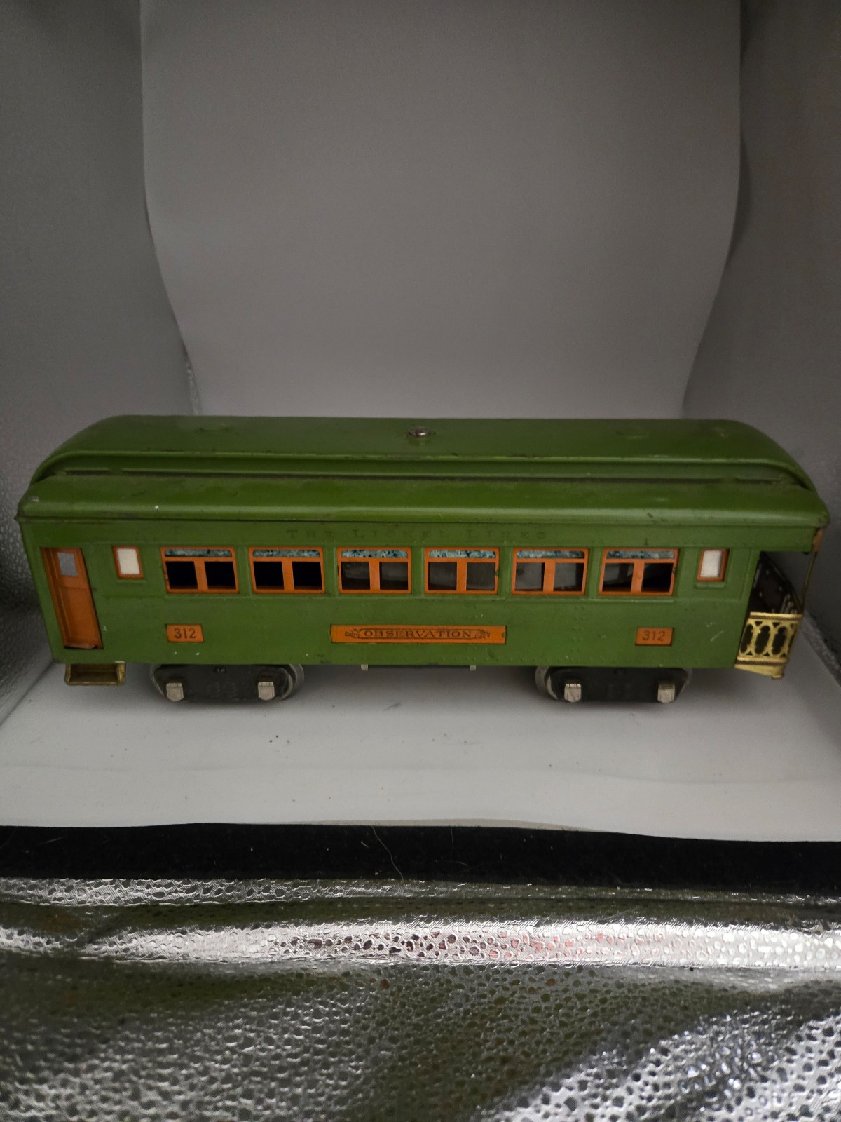 Vintage Lionel #312 Standard Gauge Green Observation Car